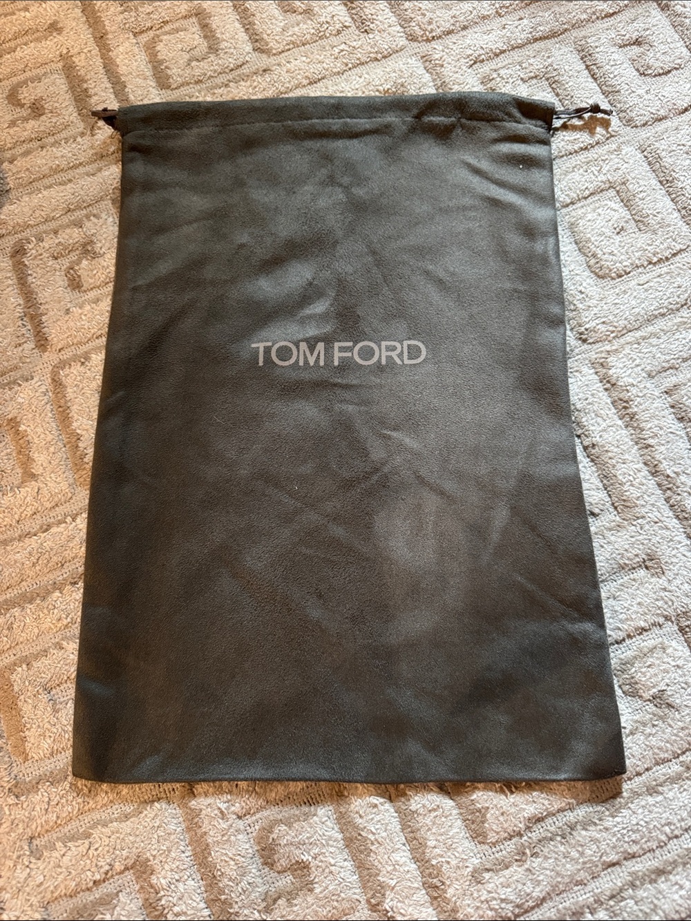 Tom Ford Black Drawstring Dust Bag for Men